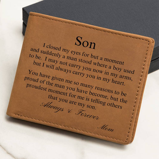 For Son |  Graphic Leather Wallet