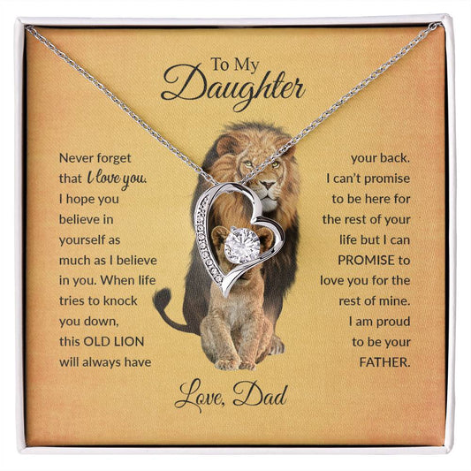 To My Daughter | Never Forget That I Love You - Forever Love Necklace