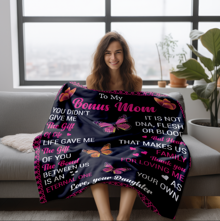 To My Bonus Mom | FLM Arctic Fleece Blanket 50x60